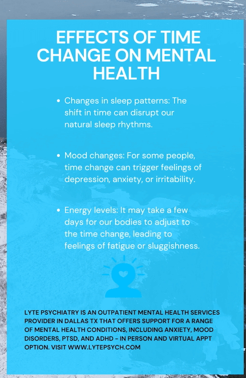 Effects of time change on mental health