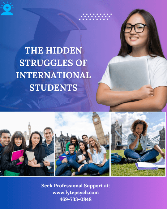 Adjusting to a new culture, grappling with academic expectations, and coping with separation from friends and family can all contribute to feelings of anxiety and tension.
