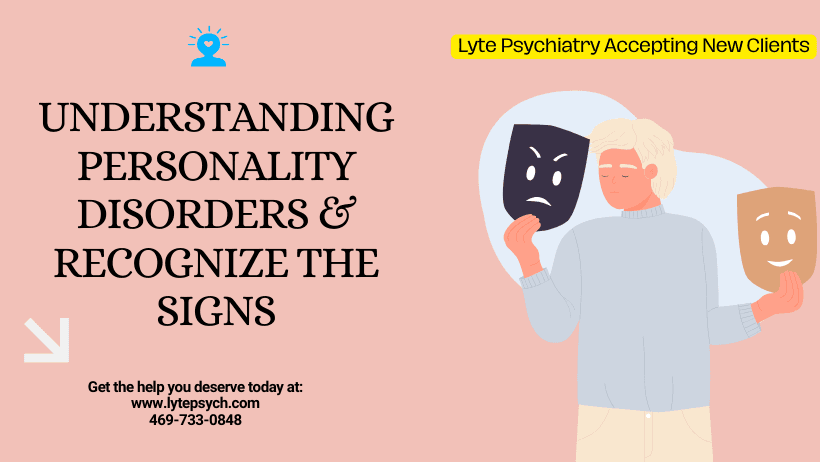 Personality disorders can profoundly affect an individual's thoughts, behaviors, and relationships.At Lyte Psychiatry, we are dedicated to helping both adults and adolescents.